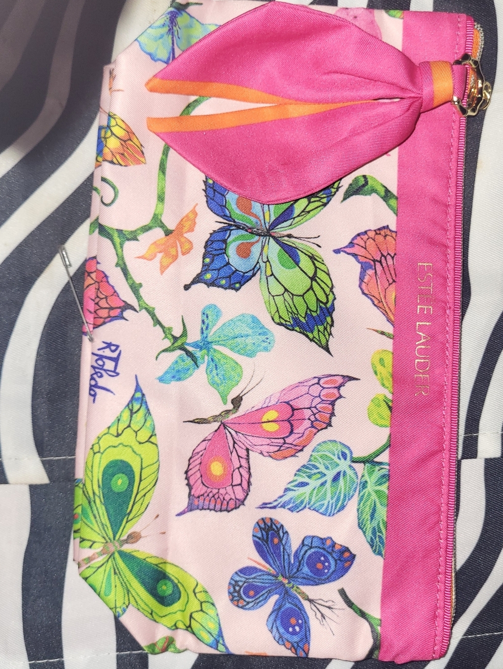 Women's Cosmetic Bag (Butterflies) By Estee Lauder